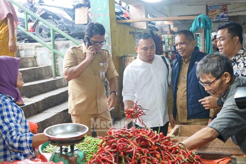 Kadis DPPESDM Sumut Turunkan Tim TPID Tekan Harga Cabai Merah dan Ayam Potong..!!