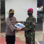 Polres Pelabuhan Belawan Sambangi Markas Yonmarhanlan TNI AL