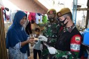 Mantul Abis Coyy..!! Yon Armed 2/105 KS “Buru” Warga tak Pakai Masker di Tiga Kecamatan..!!