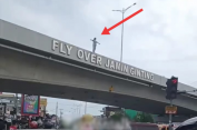 Bhabinkamtibmas Polsek Deli Tua Mantul Abis Broo..!! Selamatkan Gadis ABG yang Mau Bunuh Diri di Fly Over Simpang Pos..!!