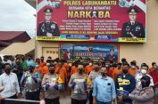 Fantastis..!! Dalam 21 Hari 29 Kasus Narkoba Dibongkar Polres Labuhan Batu..!! 35 Tersangka Satu Dibedil..!!