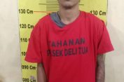 Woii…Anak Siapa Ini..?? Sikat Honda Revo di Deli Tua, Anak Sibiru-biru Ditangkap Polisi..!!