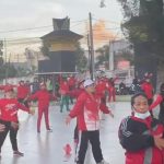 Ketua DPRD dan Ketua TP PKK Karo Galakkan Senam Massal Lawan Covid-19..!!