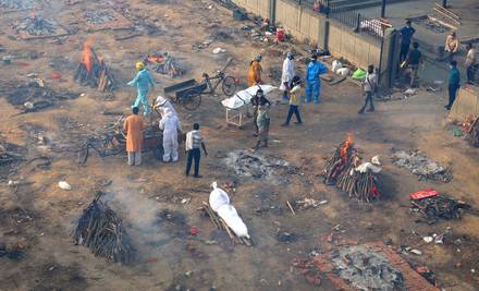 Corona India Unjuk Gigi..!! 4000 Mati dalam Sehari..!! Ngeriii..!!