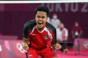 Pemain Denmark “Dibantai”..!! Putra Karo Melaju ke Semifinal Olimpiade Tokyo..!! Gas Trus…Libas Semua Ginting..!!