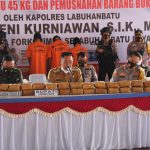 Woww..!! Polres Labuhanbatu Gagalkan Pengiriman 45 Kg Sabu Asal Aceh ke Pekan Baru..!!