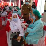Kapolresta Deli Serdang “Kawal” Vaksinasi Massal Pelajar di Kecamatan Beringin..!!