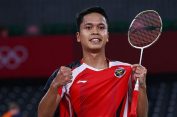 Thomas Cup: Buka Jalan untuk Indonesia, Ginting “Bantai” Pemain Malaysia..!!