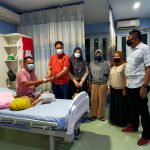 Jenguk Anggota Sakit..!! Kompol Faidir: Tegas Memimpin, Perhatian ke Anak Buah..!!