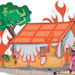 Curiga Berbuah Petaka..!! Pasutri Cekcok Dugaan Selingkuh, Anak Palas Bakar Rumah Tetangga..!!