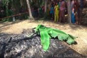 Asahan Gegerr..!! Kakak Tewas Dibakar Adik Kandung..!!