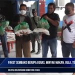 Jurnalis Polsek Delitua, Bagikan Puluhan Paket Sembako Ke Anak Yatim Piatu