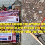 Marak Judi Dan Narkoba,Emak Emak Perumahan Asabri Pasang Sepanduk Tolak Judi Dan Narkoba