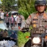 Terjang Banjir Pakai Sepeda Motor, Sembako Tersalur, Warga : Terima Kasih Pak Kapolresta Deli Serdang