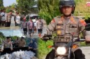 Terjang Banjir Pakai Sepeda Motor, Sembako Tersalur, Warga : Terima Kasih Pak Kapolresta Deli Serdang