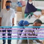 Penuh Luka, Korban Perampokan Di Sunggal Dijenguk Kapolrestabes Medan Di RSU Sembiring Delitua