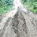 Baru Seminggu Digunakan, Jalan Antar Kecamatan di Deli Serdang Hancur..!!