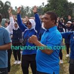 Kerja Kelen Apa…Nyabuu..?? Mana Maenn..!! Senam Gembira Bersama Bacaleg Partai Nasdem Rahudman Harahap Baru Patenn..!!