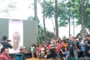 Disapa Presiden Lewat VC: Mejuah-juah..!! Warga Karo Histeris di Peletakan Batu Pertama Patung Jokowi..!!
