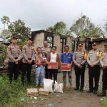 Terima Kasih Pak Poll..!! Wujudkan Program Kapolri Quick Wins Presisi, Polres Dairi Bantu Korban Kebakaran..!!