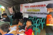 Terima Kasih Pak Poll..!! Polda Sumut Gercep Dirikan “Sekolah Darurat” Tempat Ujian Anak Korban Banjir Batu di Humbahas..!!