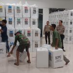 Siaga 24 Jam..!! Polsek Deli Tua Kawal Ketat Pemindahan Kotak Suara dari TPS ke PPK..!!
