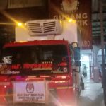 Tetap Semangat Pak Poll..!! Kerja Sampai Pagi, Polsek Tiga Panah “Tempel” Ketat Kotak Suara dari PPK ke KPUD Karo..!!
