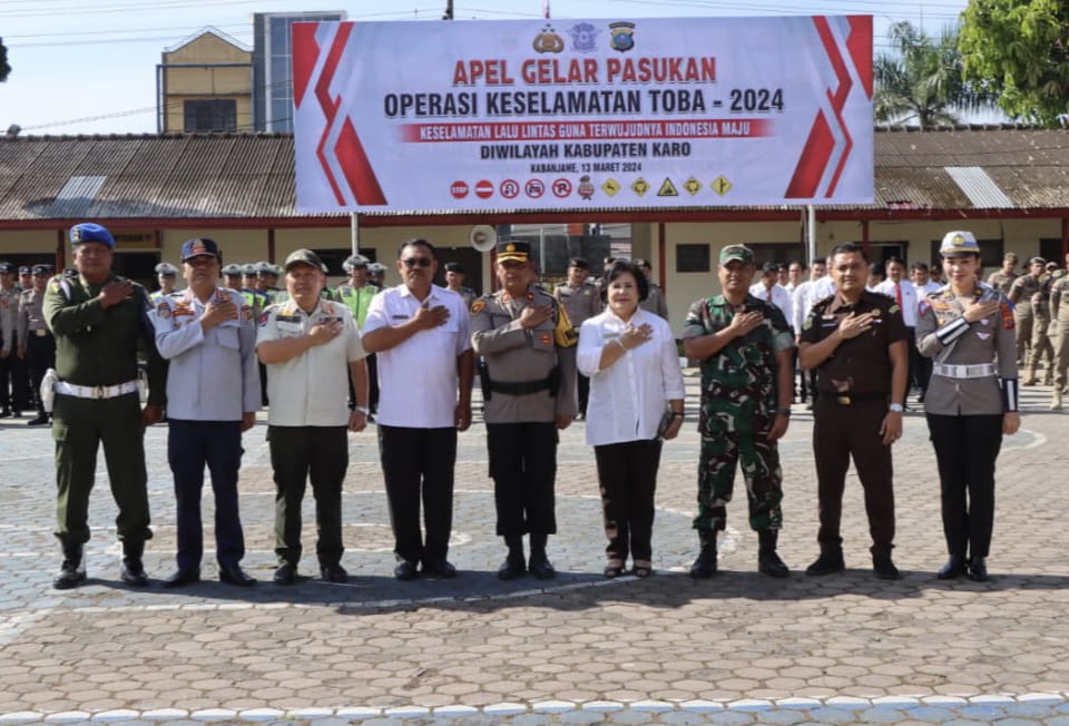 Hati-hati Kelen Ya Pall..!! Polres Karo Gelar Operasi Keselamatan Toba 2024 Selama 14 Hari..!!