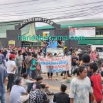 Terduga Diintervensi Oknum Ngaku Jenderal..!! Seribuan Warga Pancur Batu Datangi Denpom Medan Dukung Proses Hukum Kopda Mirwansah Diduga Pemilik Senpi Ilegal..!!