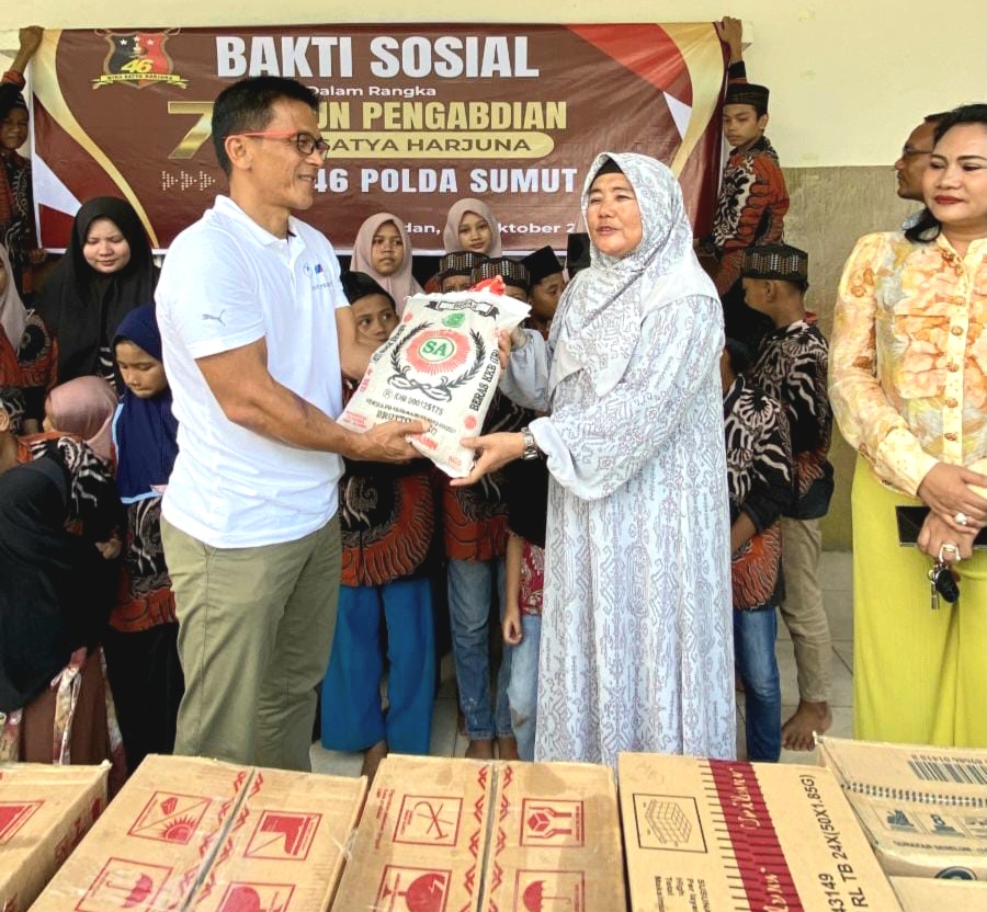 Terima Kasih Pak Poll..!! 7 Tahun Mengabdi, Alumni Setukpa Angkatan 46 WSH Bantu Sembako Dua Panti Asuhan di Medan..!!