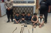 Sok Hebat..!! Lima Pelajar Ditangkap Polisi Tawuran di Selambo..!!
