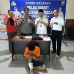 Gak Tobat-tobat Bahh..!! Dorrr…Darah Muncrat dari Kaki Residivis Maling Sepeda Motor, Polsek Patumbak Memang Paten..!!