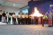 Dilatih Dinas Damkar..!! BRI Tebing Tinggi Gelar Simulasi Tanggap Darurat Bencana Kebakaran..!!