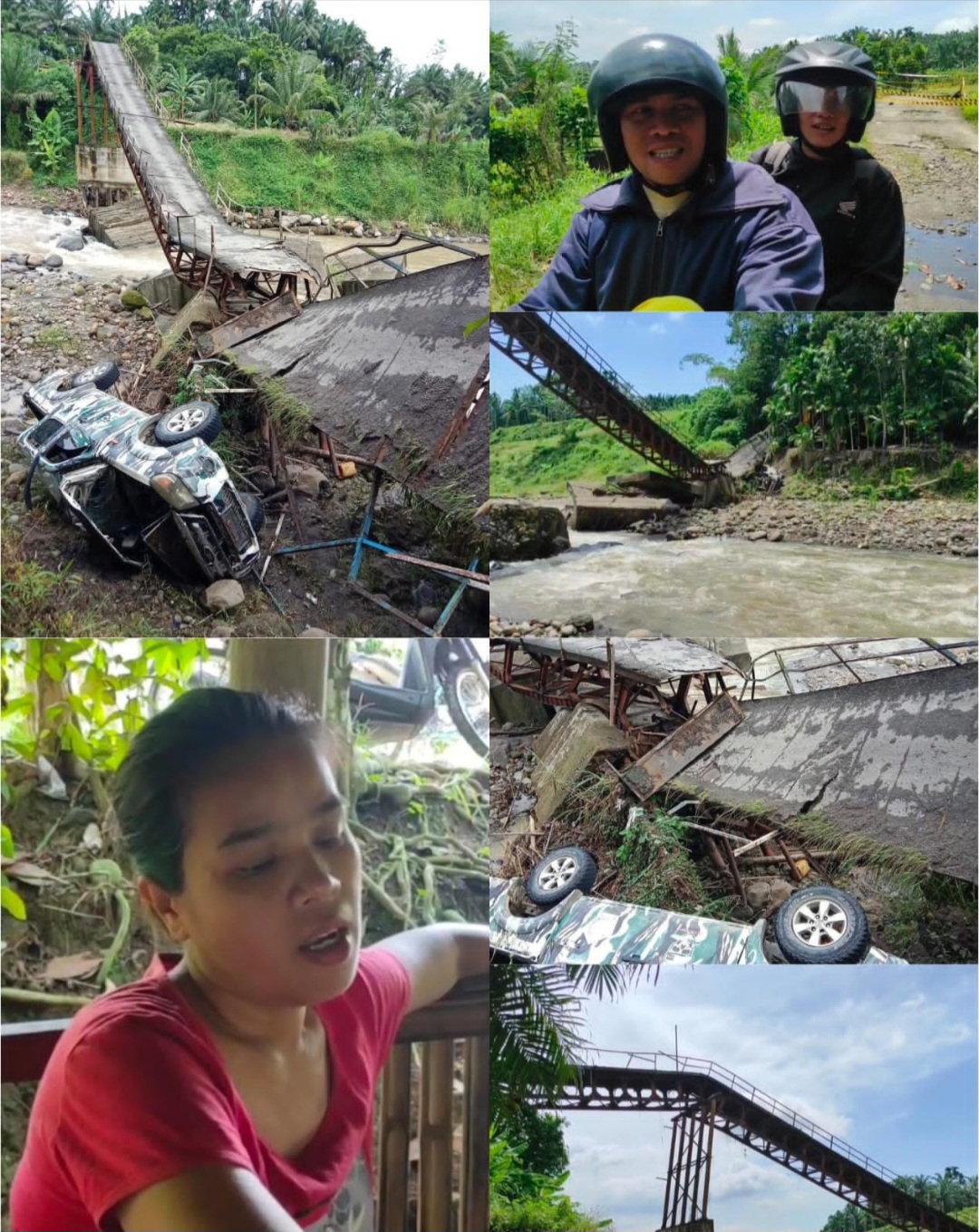 Helloo…Bupati Deli Serdangg..!! Jembatan Ambruk di Namorambe, Pelajar Kesulitan ke Sekolah, Warga Kewalahan Angkut Hasil Tani..!!