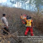 Salutt..!! Peralatan Minim: Polsek Tigapanah, Koramil, Manggala Agni dan Warga Berjibaku Padamkan Kebakaran Hutan di Pengambaten Karo..!!