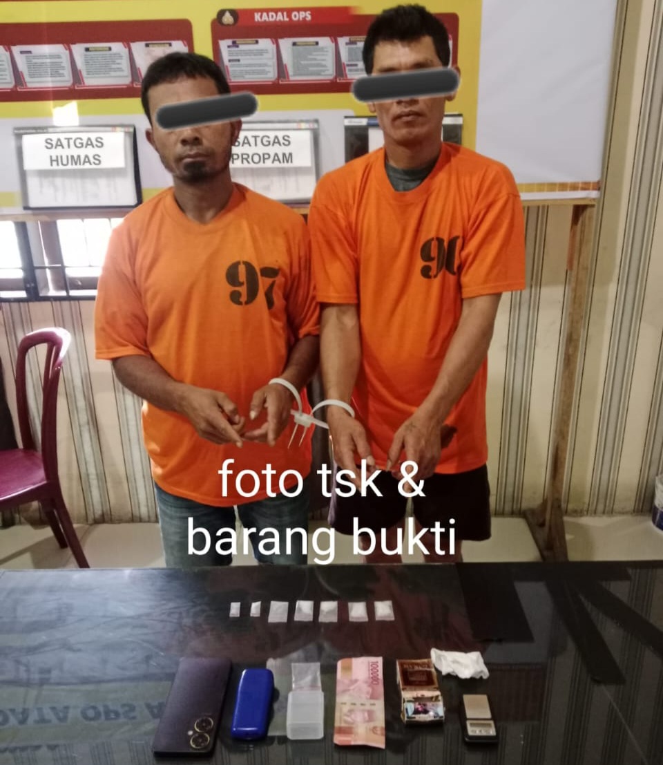Gas Terus Pak Poll..!! Polres Tanah Karo “Bungkus” Dua Pengedar Sabu Kutabuluh..!!