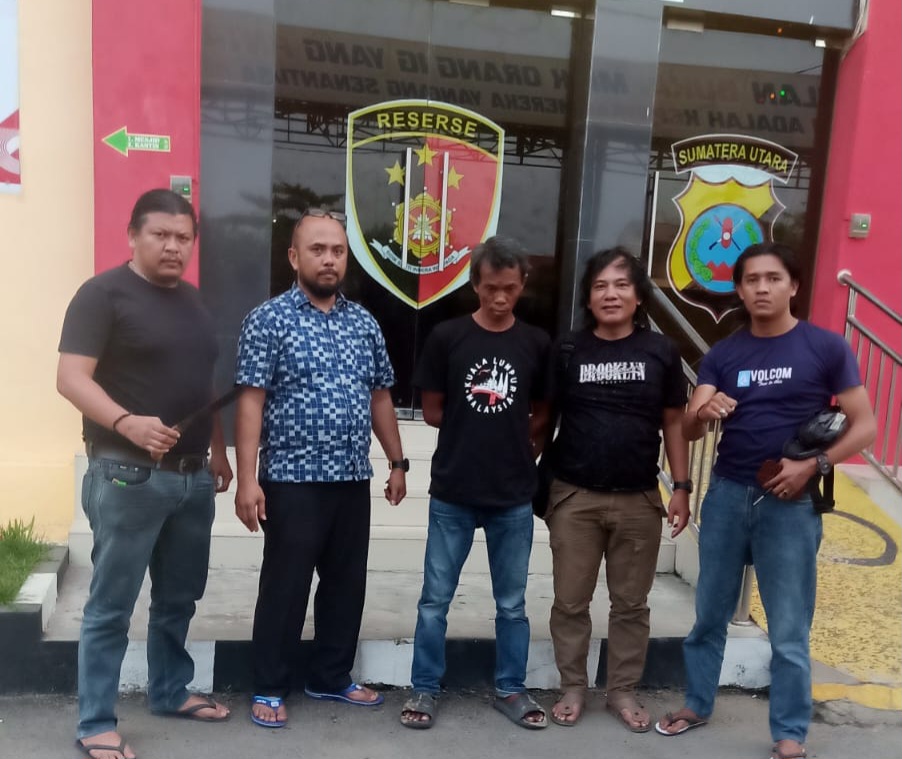 Polresta Deli Serdang Ni Boss..!! Sempat Melarikan Diri, Pelaku Pembacokan Ditangkap Unit Pidum..!!