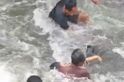 Tangis Histeris Calon Ayah..!! Terpeleset Lalu Hanyut, Wanita Hamil Muda Tewas di Pantai Sibiru-biru..!!