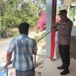 Mantap Pak Poll..!! Ajak Kibarkan Bendera Merah Putih, Kapolsek Juhar Karo Turun ke Jalan Datangi Rumah Warga..!!