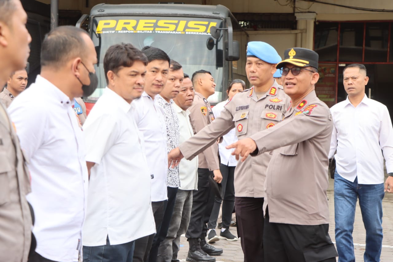 Gaktiblin..!! Diawasi Wakapolres, Propam Periksa Personil Polres Tanah Karo..!!