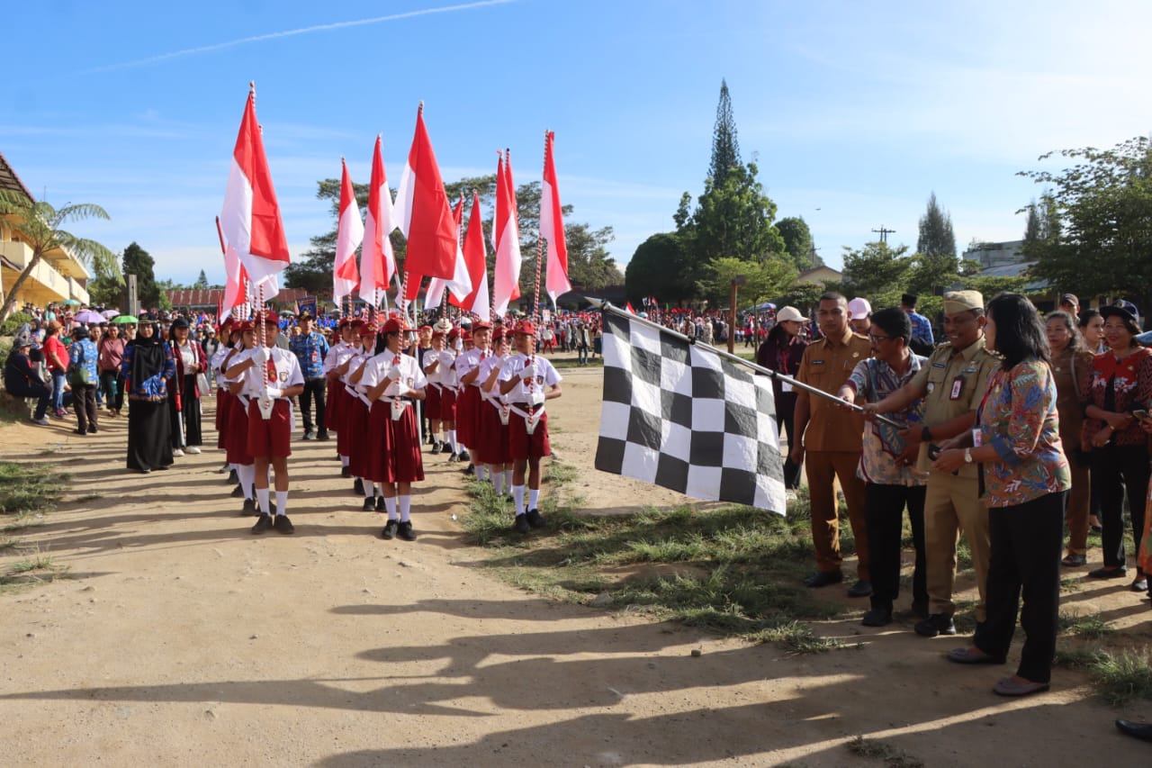 Mantapp..!! “Bocil-bocil” se Kabanjahe Karo Pawai Sambut HUT ke 80 Kemerdekaan Republik Indonesia..!!