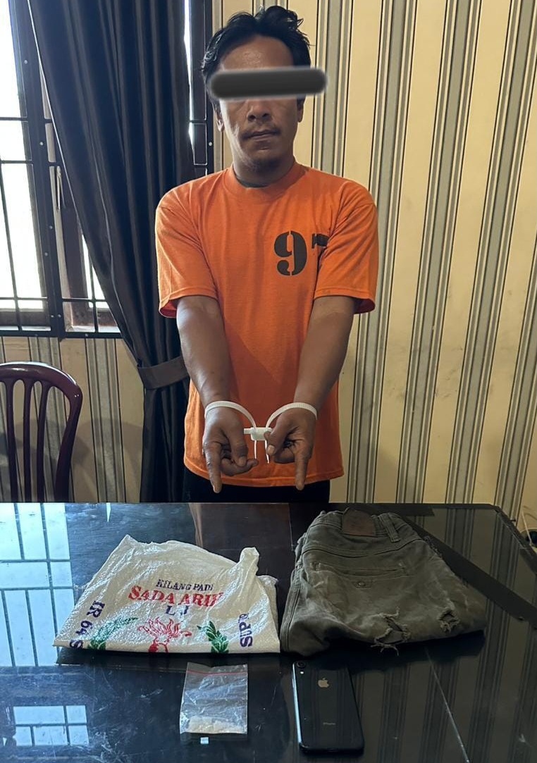 Gaspol Pak Poll..!! Lagi…Polres Karo Ciduk Anak Beganding Bawa Sabu 3 Gram di Desa Kandibata..!!