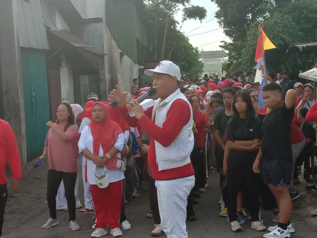 Semarak HUT ke 80 RI..!! Desa Selamat Sibiru-biru Gelar Jalan Sehat dan Lucky Draw..!!