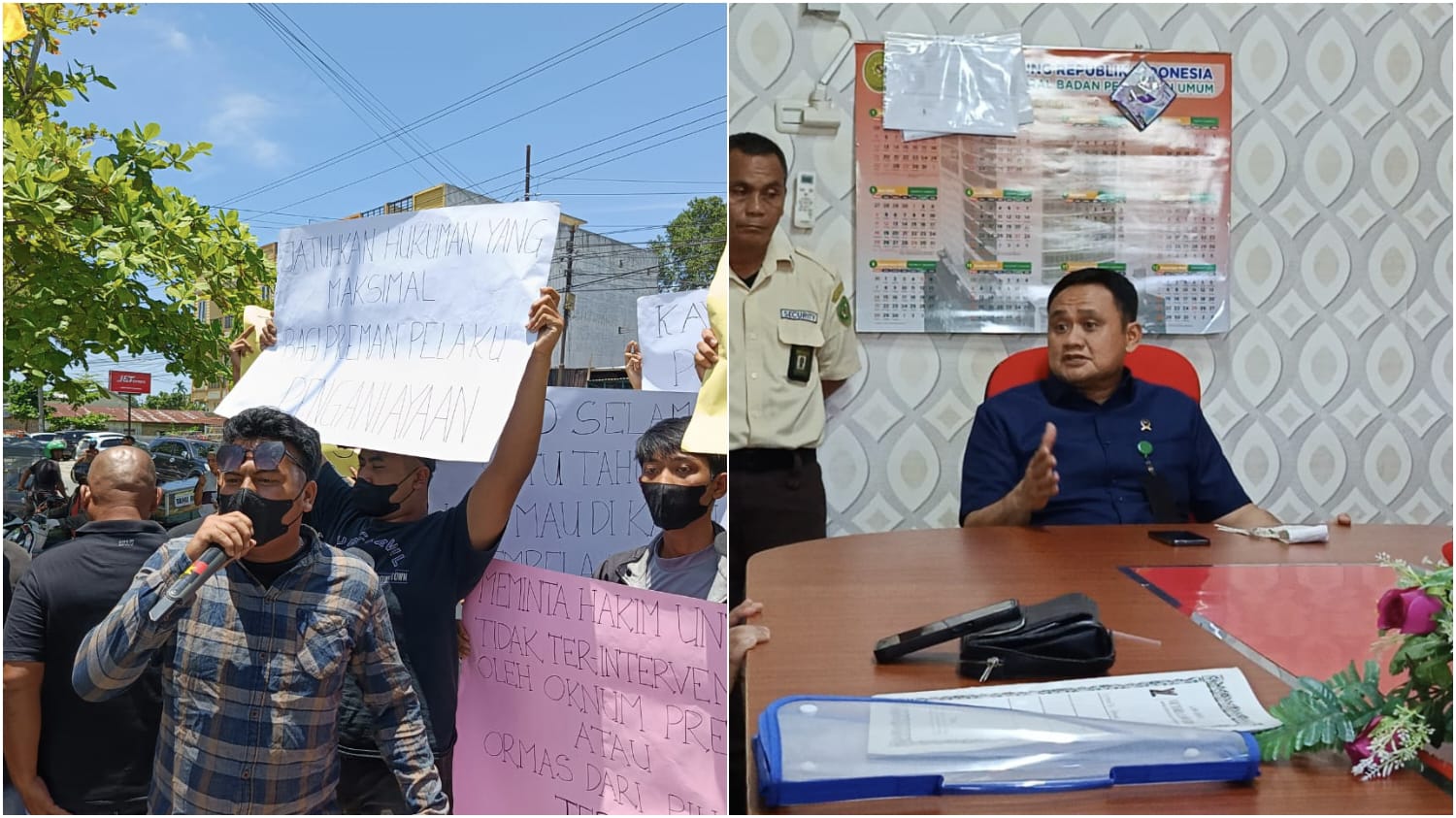Minta Josniko Tarigan Dihukum Maksimal..!! Massa Demo PN Lubuk Pakam: Vonis Ringan Sama Dengan Membela Preman..!!