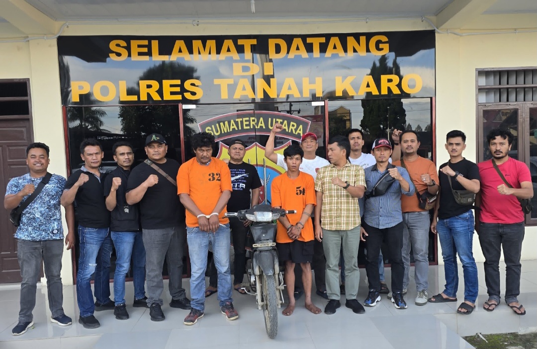 Mantap Pak Poll..!! Curi Sepeda Motor, Anak Lingga Julu dan Cinta Rakyat Diborgol Sat Reskrim Polres Karo..!!