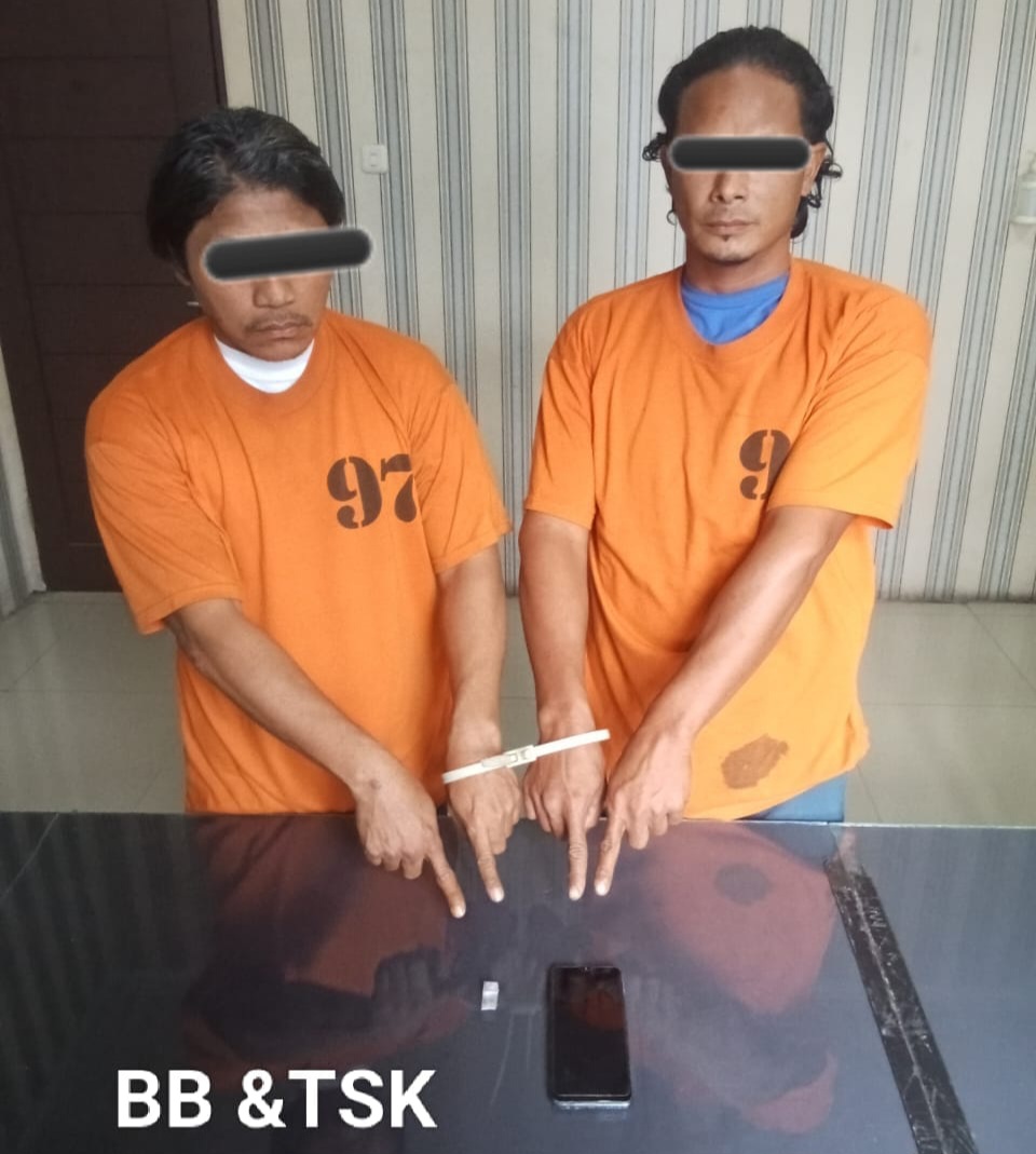 Makek Sabu..!! Dua Pekerja Bangunan Ditangkap Polsek Berastagi..!!