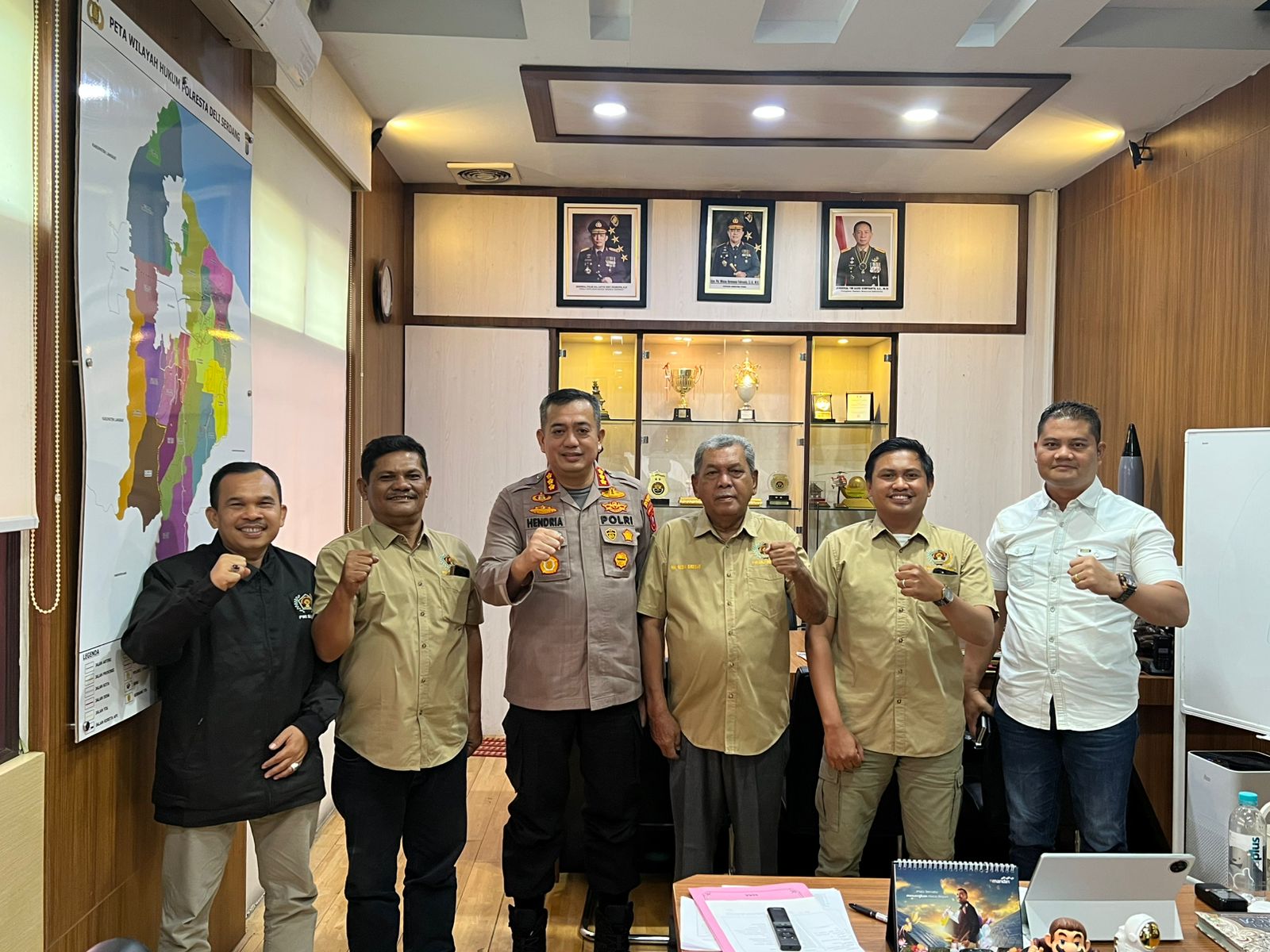 Dikunjungi Panitia Konferensi..!! Kapolresta: PWI Deliserdang Harus Tetap Solid dan Profesional..!!