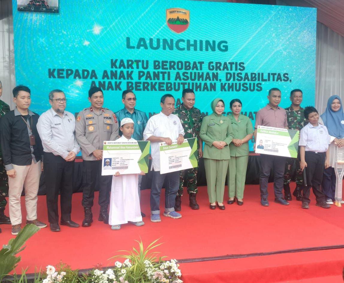 Luncurkan Kartu Berobat Gratis..!! Kodam I/BB: Sangar kepada Musuh, Selembut Sutra ke Rakyat Jelata..!!