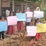 Duhh..!! Tangisan Anak-anak Warnai Peletakan Batu Pertama Kantor Camat Tanjung Morawa Deli Serdang..!!
