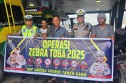 Gelar Sosialisasi..!! Satgas Preemtif Operasi Zebra Toba 2025 Polres Tanah Karo Datangi Terminal Kabanjahe..!!